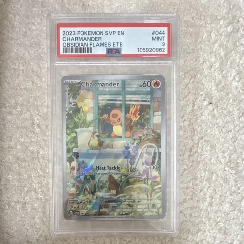Pokémon Charmander 044 Scarlet & Violet Promo Holo PSA 9 Obsidian Flames ETB