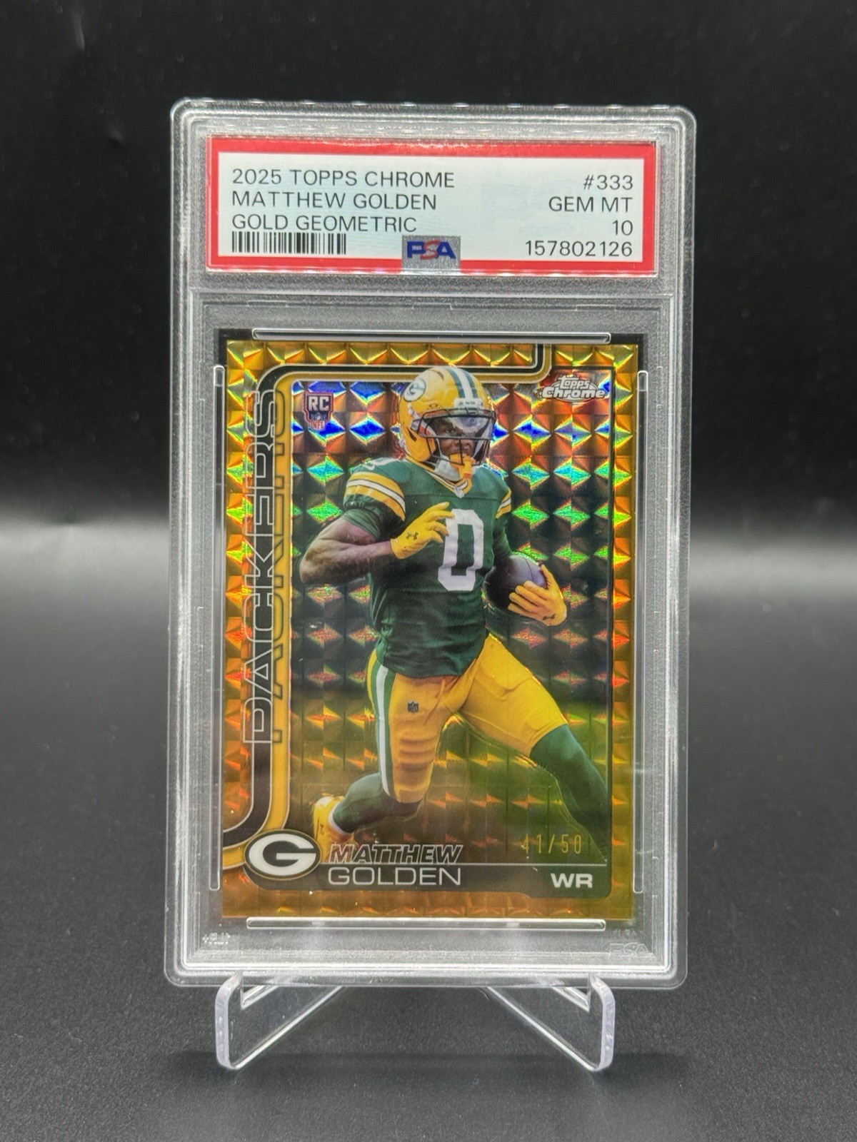 Matthew Golden Topps Chrome #333 Gold Geometric