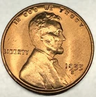 1955-S Lincoln Wheat Cent Penny GEM RD BU From an Original Bank Roll - 3702