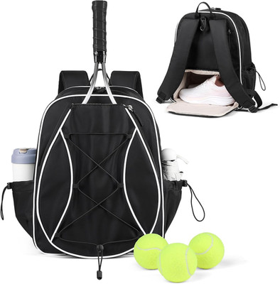 Tennis Bags for Women Men, Tennis Backpack Holds 2 Rackets with Ventilated Shoe