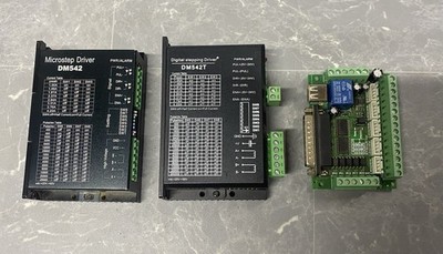 DM542 Schrittmotortreiber Controller X2 Mach3 USB Interface Bundle ungetestet