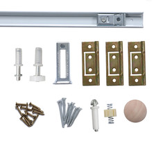 BiFold Door Fittings Kit 832mm (32.75”) inc. hinges for L/weight internal doors