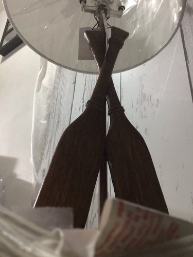 Oar Lamp Nautical 22” Tall Brown By Events By Crest view NWT. - Picture 3 of 17