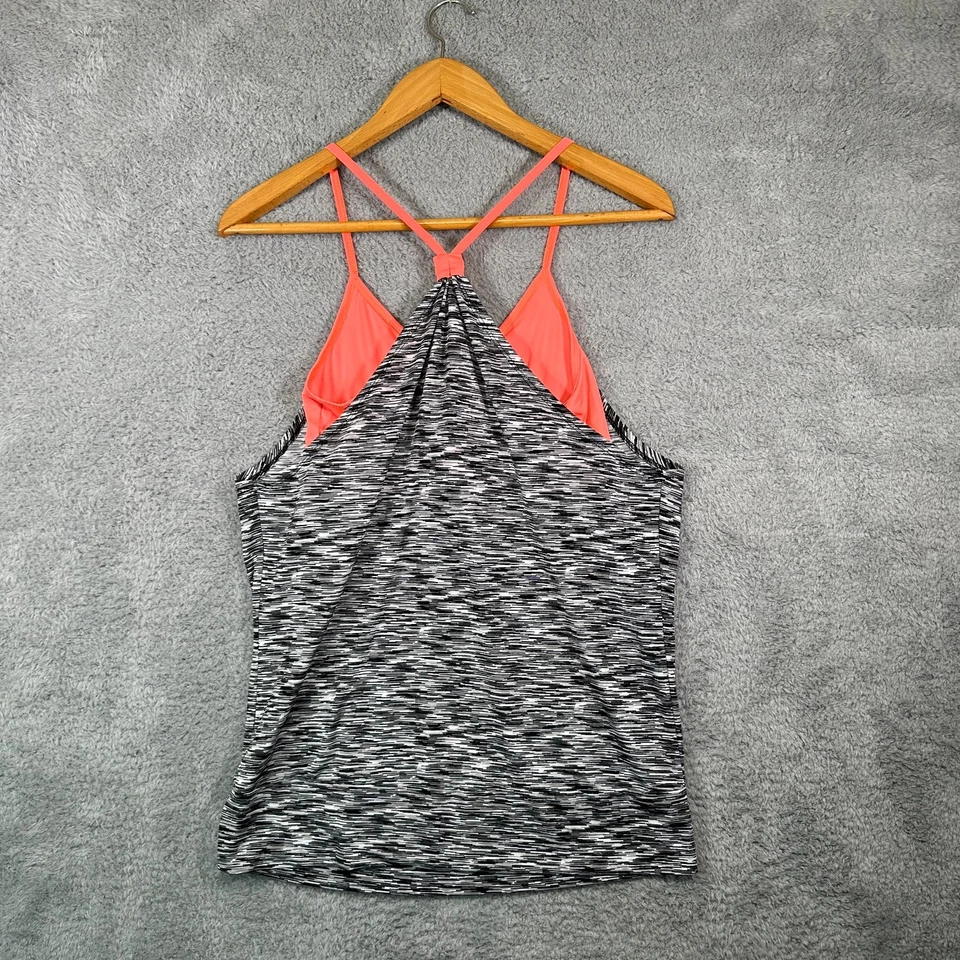 AVIVA 背心上衣内置文胸运动女式 XL 码无袖锻炼健身房活动 — 第 2/4 张图片