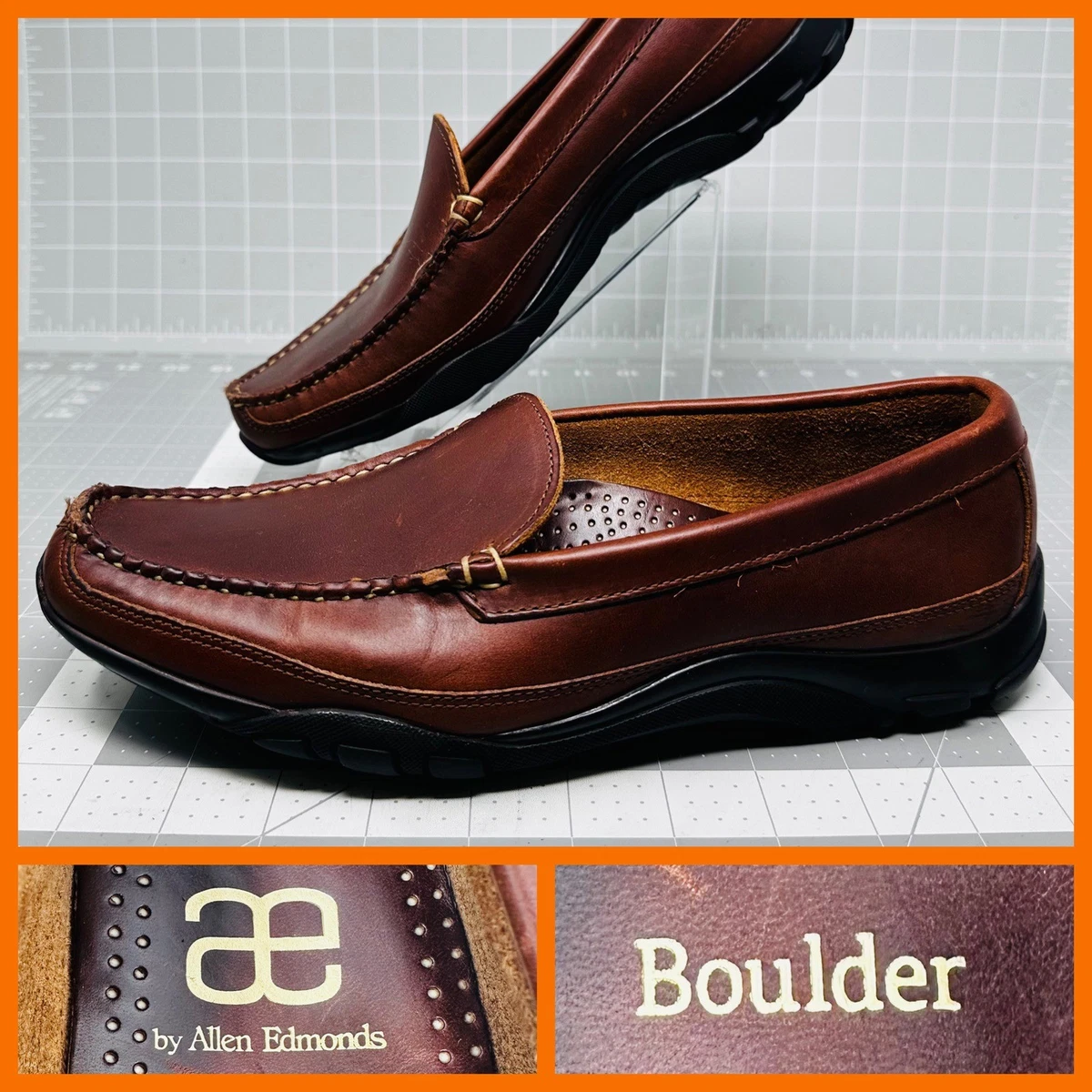 Allen Edmonds Boulder Port Washington Mens Driving Loafer Size 9.5 Brown Shoes Allen Edmonds Brown Loafer Casual Shoes for Men for sale | eBay main image 2