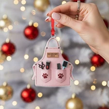 Personalized Dog Groomer Christmas Ornament Pet Stylist Gift