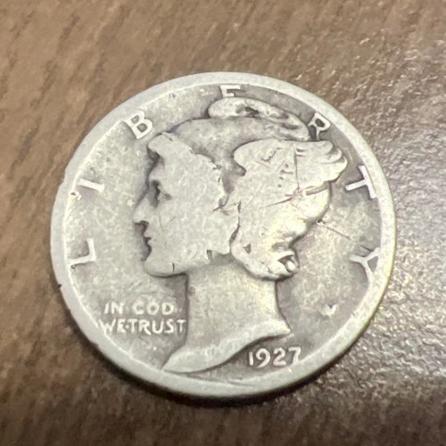 1927 MERCURY SILVER DIME ACTUAL COIN Get More Today & Save Shop Here Buy Here