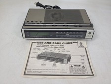 Vintage GE General Electric Digital Alarm Clock Radio Model 7-4629A TESTED 