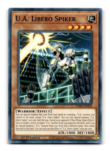 yugioh ua cards U.A. Goalkeeper NECH Rare - 1st ed