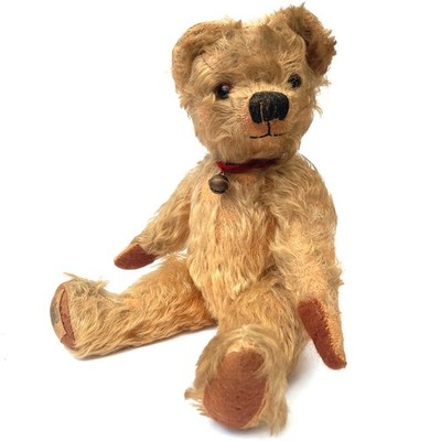 EIN WUNDERSCHÖNER ANTIKER CHAD VALLEY MOHAIR TEDDYBÄR VOLL VERBUNDEN