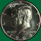 1964 Kennedy Half Dollar Silver Proof PF Coin #45500