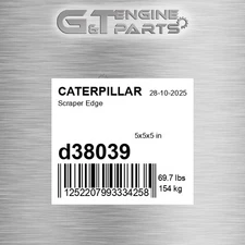 D38039 SCRAPER EDGE fits CATERPILLAR (NEW AFTERMARKET)