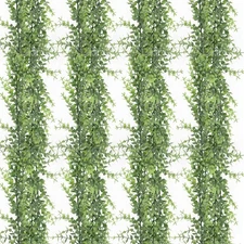 Faux Eucalyptus Garland 4 Pack Artificial Greenery Garland 24 Ft Fake Hanging...