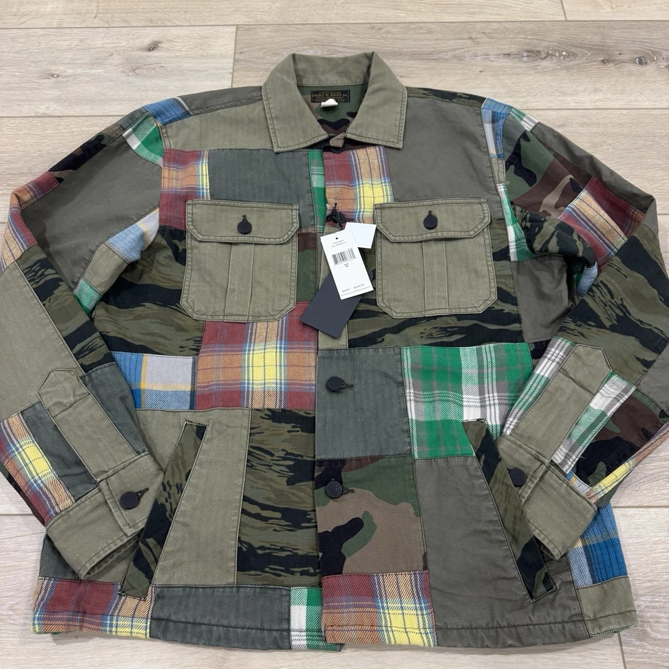 NUEVA RRL Doble RL Ralph Lauren Chaqueta Retazos Para Hombres M Militar Edición Limitada Foto 4 de 4