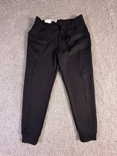 New 32 Degrees Women  s M Black Thermal Jogger Pants With Zip Pockets