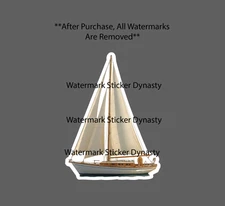 Sailboat Sticker Waterproof Decal Ocean Beach Travel Nautical Boat Gift NEW