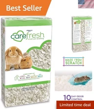 Soft White Natural Paper Pet Bedding, 99% Dust-Free - Ideal for Small Pets