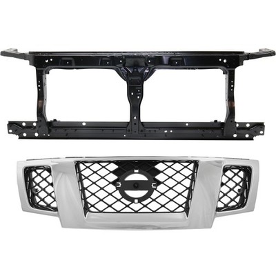 FRONTIER 15-19 RADIATOR SUPPORT 2-pc Kit Assembly Steel with Grille