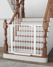 Cumbor Baby Gate 29.7-40.6" - Auto-Close Safety Gate for Dogs & Kids