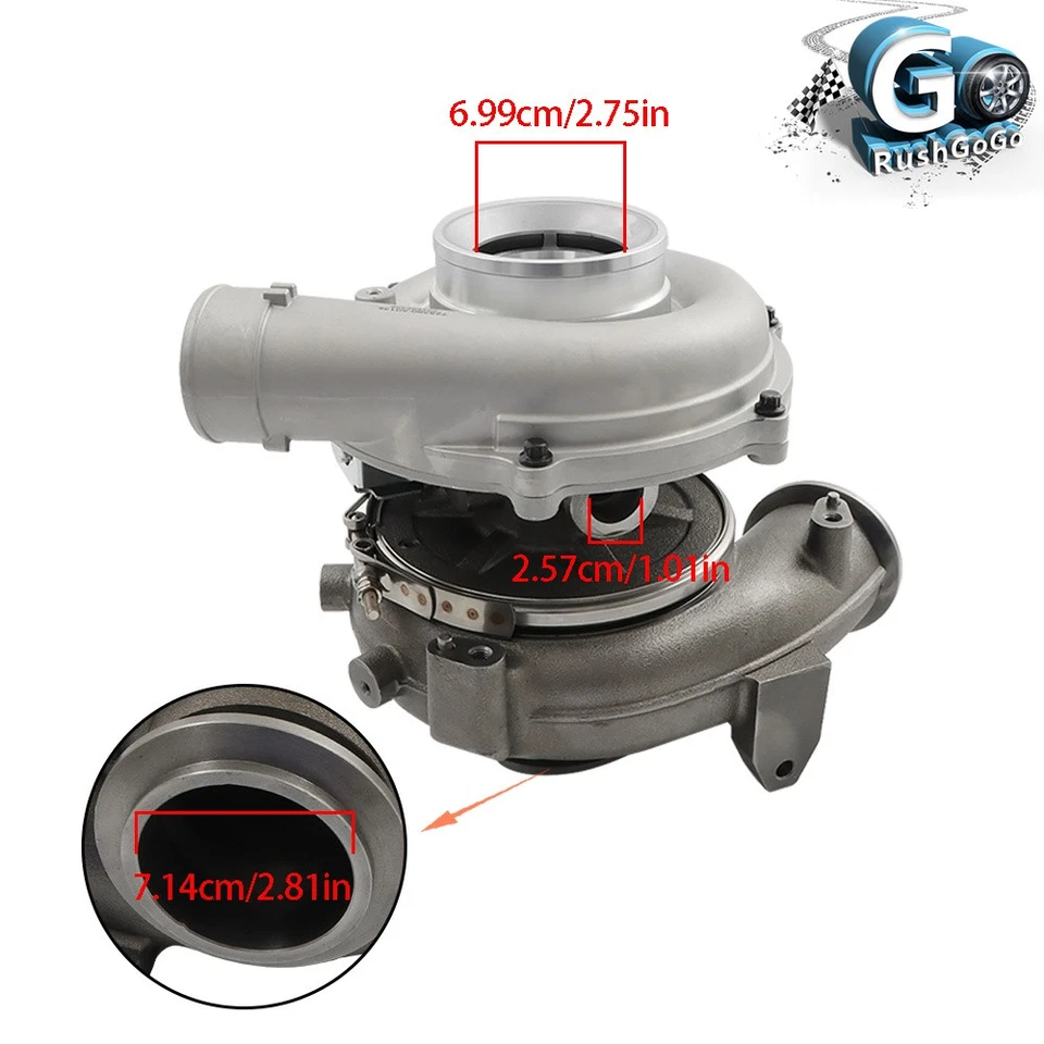 Turbocompresor GT3782VA para Ford F-350 Super Duty 6,0 L Powerstroke Turbo 2004-2007 Foto 3 de 4