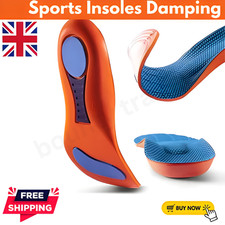 Work Boot Insoles Hiking Trainer Inner Soles Foot Inserts Support Silicone Gel