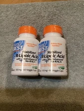 Doctor's Best Stabilized R-Lipoic Acid Energy Support 60ct Exp 01/26 Log Of 2