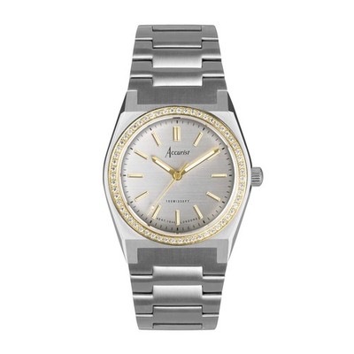 Accurist Damen Origin 32mm Quarzuhr in Silber mit Analoganzeige und