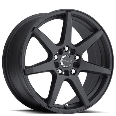 17x7.5 Raceline Wheels 131B Evo Satin Black Rims (4pcs)