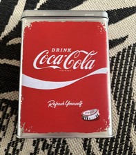 Coca Cola Storage Tin, Retro Coke Tin, Coca-Cola Metal Advertising-Nostalgia Art