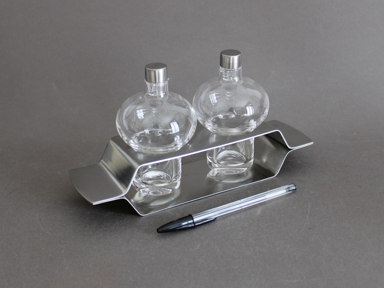 ZANI & ZANI oil vinegar set, Vintage 1980s, Nencioni Moleri, Italy modern design