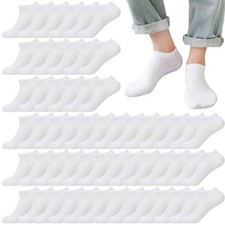 12 Pairs Low Cut Ankle Socks for Men Thin Breathable Casual No Show Athletic ...