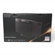 PEAQ PMS 220 SLIM Micro Hifi System mit DAB+/FM Tuner (Schwarz) NEU + OVP