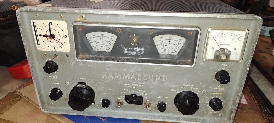 Receptor Hammarlund HQ-110A - Buen Estado - Reloj Funcionando Foto 4 de 4