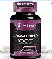 Liposomal Urolithin A Supplement Capsules 1,000mg - Urolithin A+ Supplement..126