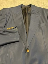 Loro Piana Blazer Mens 44 Blue Tasmanian Super 130s Wool Sport Coat Italy Jacket