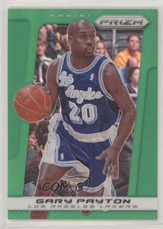 2013-14 Panini Prizm Retail Green Prizm Gary Payton #215 HOF 0a3