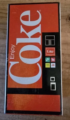 Vintage 1995 Metal Coca Cola Coin Bank In Shape Of Coca Cola Vending Machine