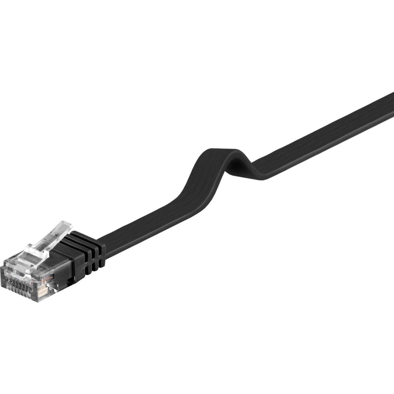 CAT 6 Cable plano U/UTP negro 95386