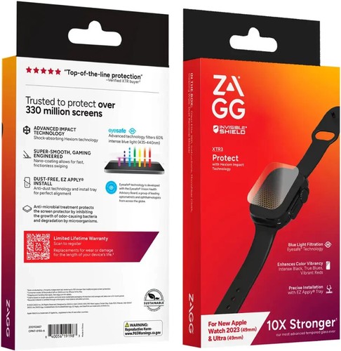 ZAGG Glass Elite 360 Zderzak i etui na ekran Apple Watch 49/45/44/41/40mm Ultra - Zdjęcie 10 z 10