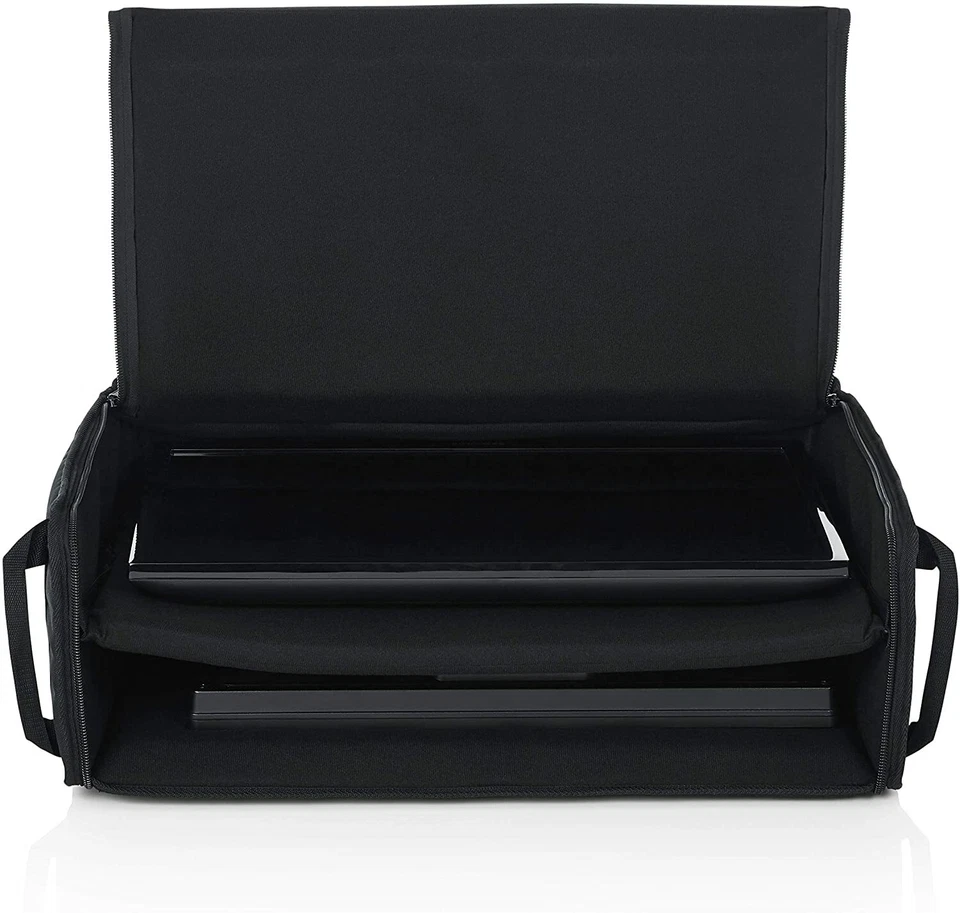 Padded Nylon Dual Carry Tote Bag for Transporting (2) 19" - 24" LCD Screens - Image 4 of 4