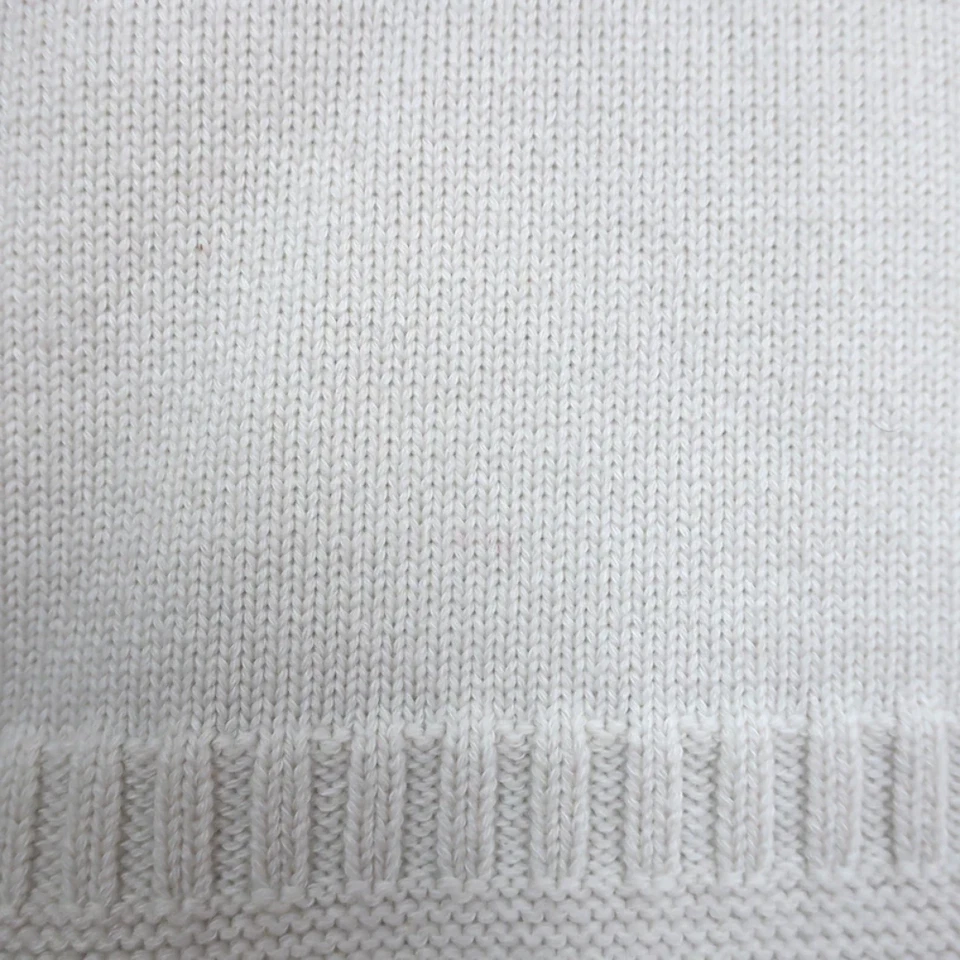 Alexander McQueen Cutout Shoulder Sweater Cream Wool-Blend Knit Size Small - Image 3 of 4