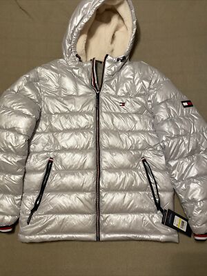 Tommy Hilfiger Ultra Loft Hooded Ski Puffer Coat Wind Resistant NWT