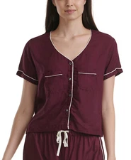 Womens Pajama Top Comfy Sleepwear Burgundy Size Small SPLENDID Brand $52 - NWT