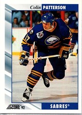 1992-93 Score Hockey - #312 Colin Patterson