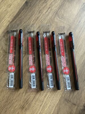 Uni-Ball Jetstream 101 Smoothest Kugelschreiber, rot, Ref SX-101-10, 4 Stifte + 4 Mine
