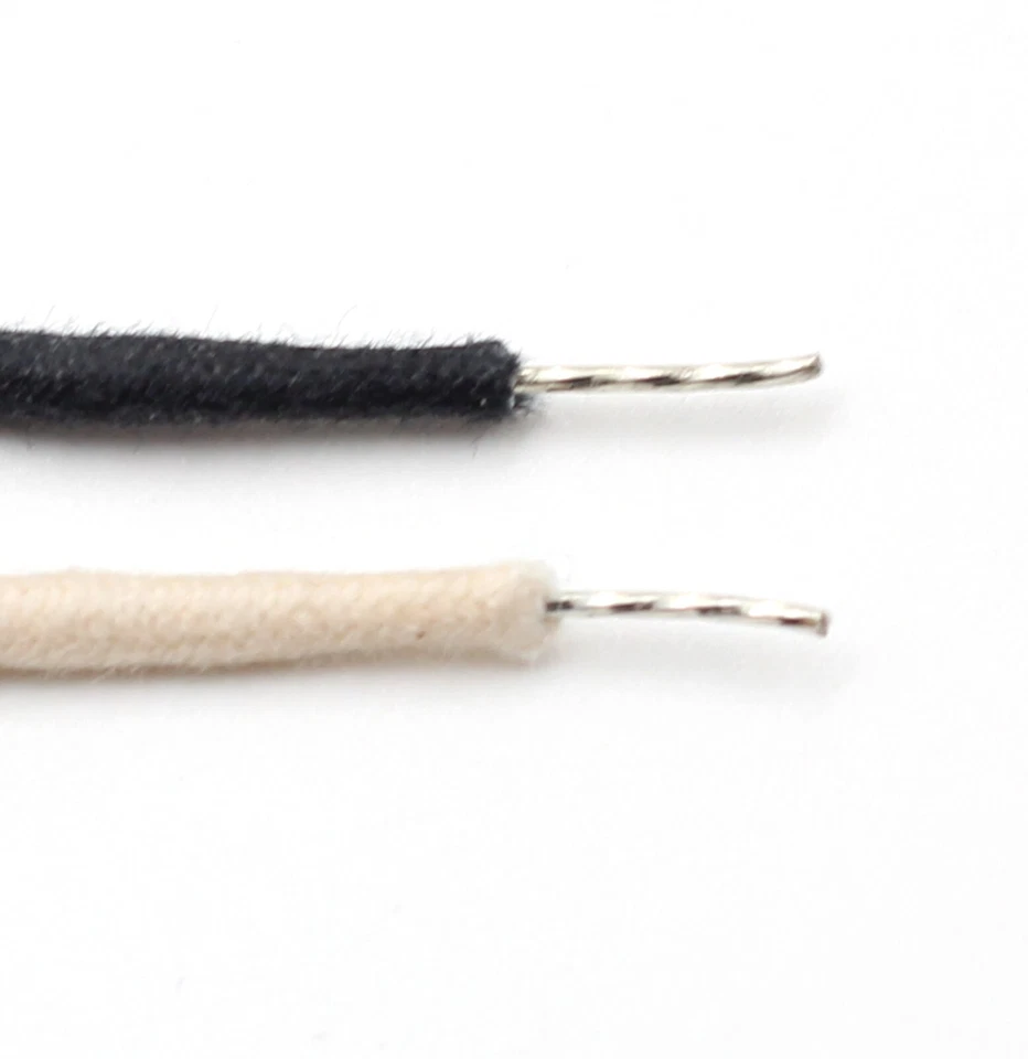 50'/ea. Guitarra Gavitt Blanco y Negro Cubierta de Alambre Estilo Vintage Push Back Foto 3 de 3