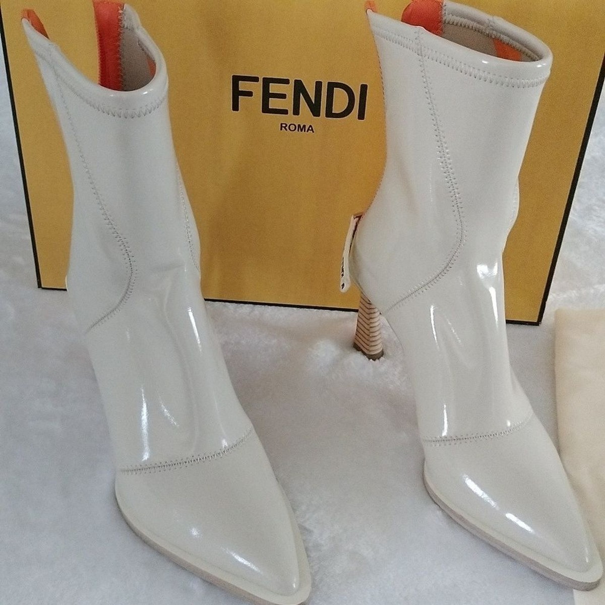 FENDI Fframe Oversized Patent Boot size US 5 | eBay