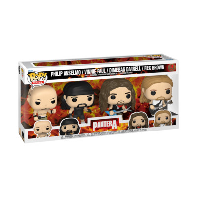 Pantera Funko Pop set of 4 Phillip Anselmo Rex Brown Dimebag Vinnie Paul
