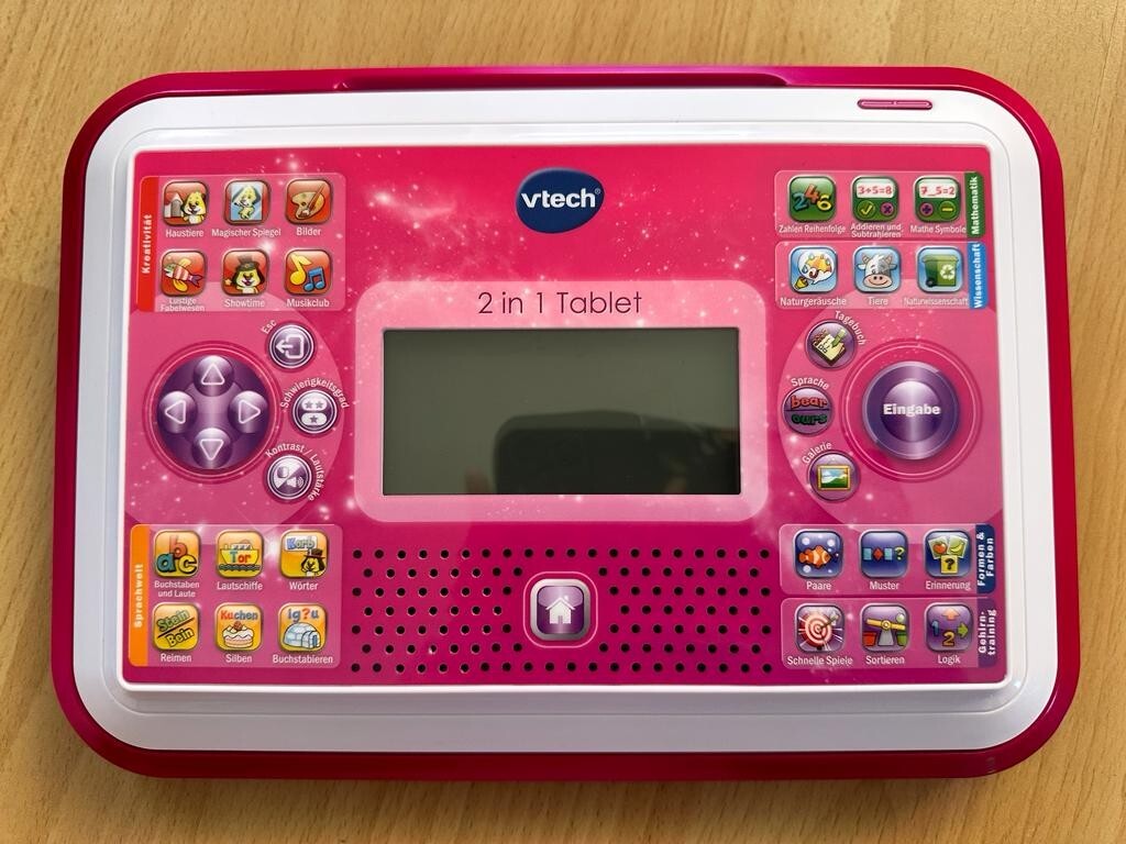 VTech 2 in 1 Tablet Pink 3417761555545 eBay