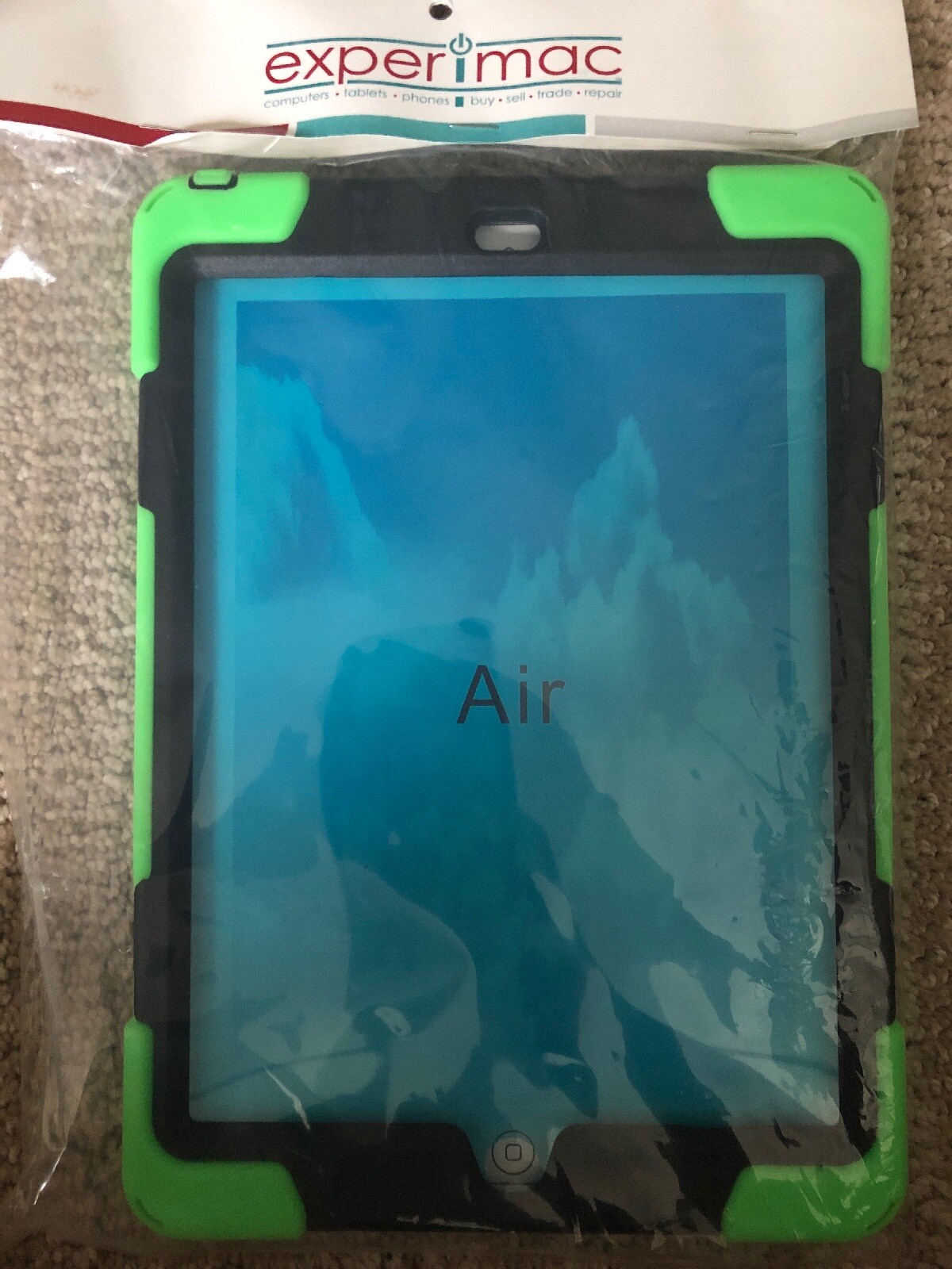 iPad Air Protective Case with Multi-Angle Stand in Lime Green-image